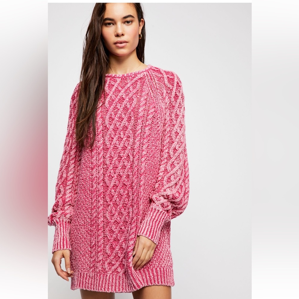 EUC Free People fisherman sweater wms Med